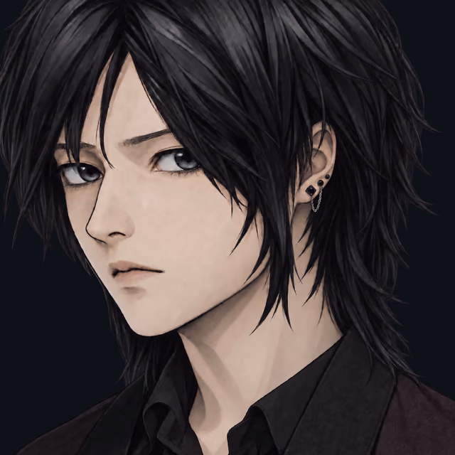 Illustrated portrait of Ryo Arai
